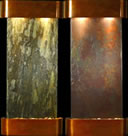 Adagio Cascade Springs Rounded Copper and Slate Wall Fountains