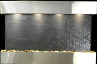 sunrise springs stainless steeland black slate