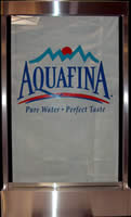 custom etched glass glacier falls