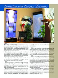 Decorating with Designer Fountains Article