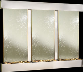 Deep Creek Stainless Steel and MIrror Wall Fountain