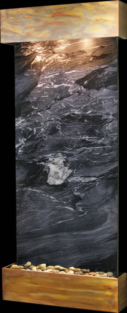 Adagio Inspiration Falls in Black Spider Marble